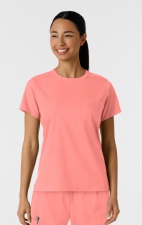 6451 Boundless Classic Women's Crew Neck Tee Scrub Top by WINK