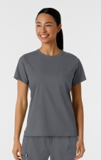 6451 Boundless Classic Women's Crew Neck Tee Scrub Top by WINK