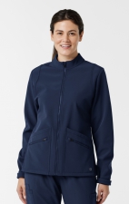 8509 Layers Water Resistant Soft Shell Scrub Jacket by WINK