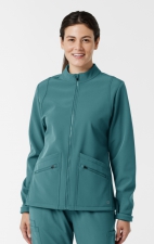 8509 Layers Water Resistant Soft Shell Scrub Jacket by WINK