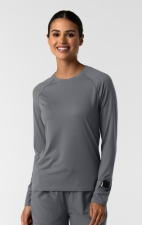 2139 Layers Long Sleeve Underscrub Top with Watch Windows by WINK