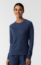 2139 Layers Long Sleeve Underscrub Top with Watch Windows by WINK