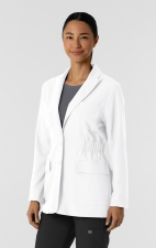 8166 Layers Blazer Style Short Lab Coat by WINK