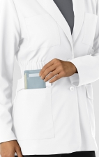 8166 Layers Blazer Style Short Lab Coat by WINK