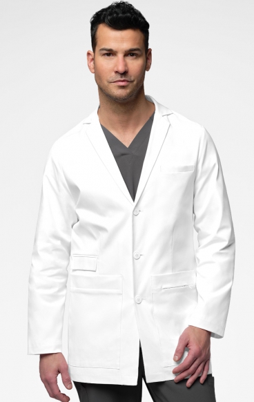 7172 Slate Men's 34" 8 Pocket Lab Coat by WINK 7172 Slate Men's 34" 8 Pocket Lab Coat by WINK