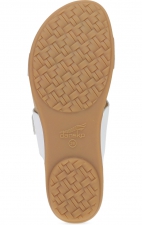 Justine White Full Grain Women's Casual Sandal by Dansko