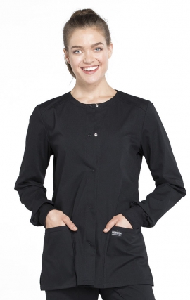 WW340 Workwear Professionals 3 Pocket Snap Front Jacket by Cherokee