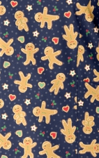 1797 Maevn Curved V-Neck Print Top - Gingerbread Zen