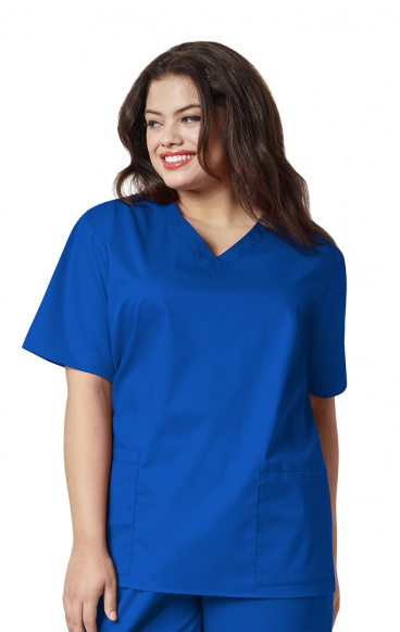 101 WORK Classic V-Neck Scrub Top by WINK