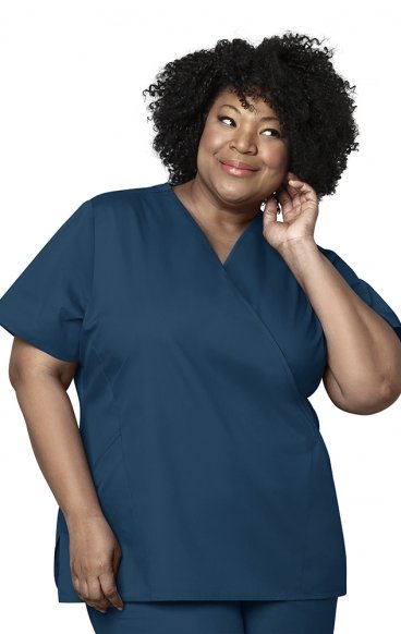102 WORK Mock Wrap Scrub Top by WINK 102 WORK Mock Wrap Scrub Top by WINK