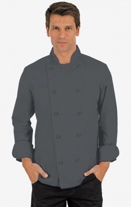 CC250 Charcoal Classic Chef Coat - Men's View