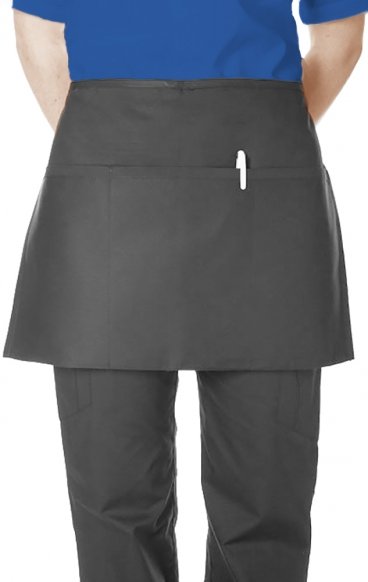 AP381 MOBB 3 Pocket Black Waist Apron Premium Twill 7.5oz Stain & Wrinkle Resistance