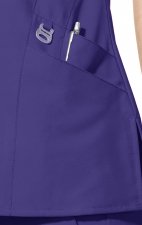 6155 W123 by WonderWink - Women's Stylized V-neck Top
