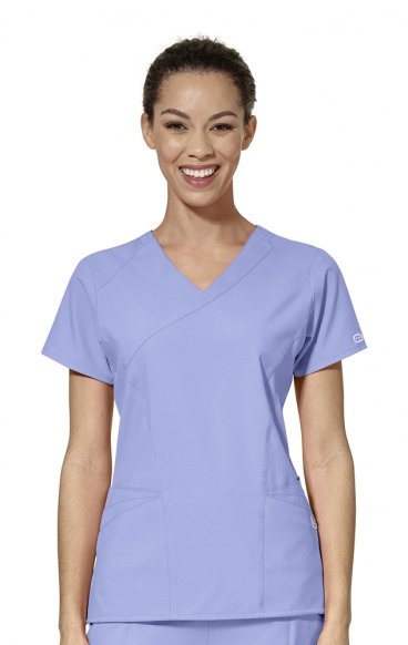 6455 W123 Asymmetrical Mock Wrap Top by WINK 6455 W123 Asymmetrical Mock Wrap Top by WINK