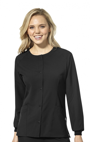 8155 W123 Women's Crew Neck Warm Up Jacket by WINK