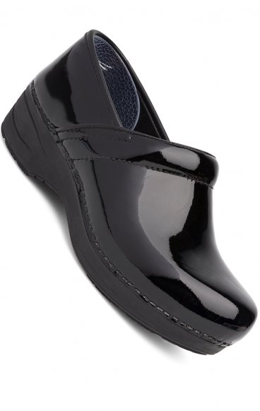 Wide XP 2.0 Black Patent Slip Resistant Women's Clog by Dansko