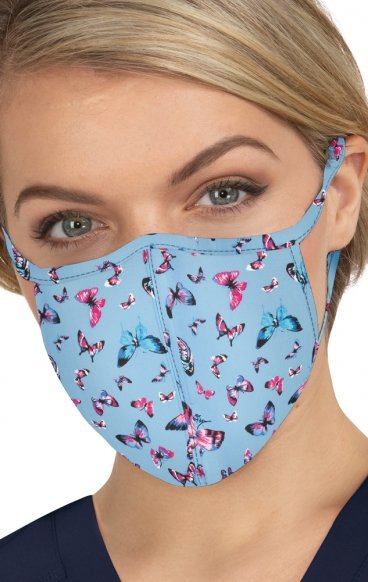 BA157 koi Cloth Scrub Face Mask - Bright Butterflies BA157 koi Cloth Scrub Face Mask - Bright Butterflies