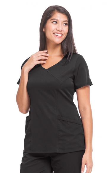 2525 HH Works by Healing Hands Madison Mock Wrap Scrub Top