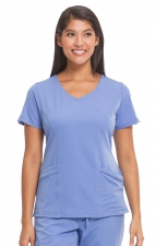 2525 HH Works by Healing Hands Madison Mock Wrap Scrub Top