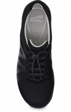 Henriette Black/Black Suede by Dansko - Natural Arch Technology & Stain-protected Leather Uppers