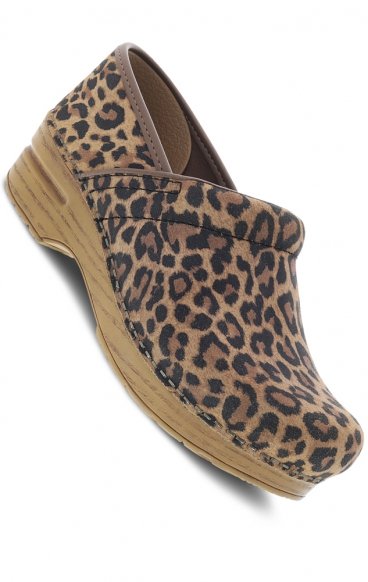 *FINAL SALE Leopard Suede Clog by Dansko Professional