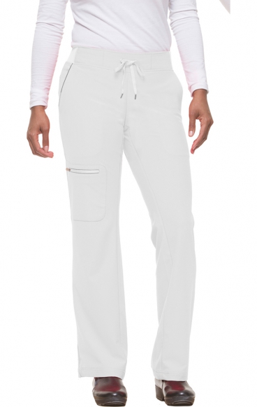 *FINAL SALE WHITE 9151P Petite Healing Hands HH360 Nisha Drawstring Scrub Pants - Inseam: Petite 28 1/2"