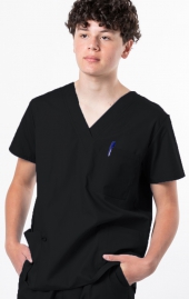 *FINAL SALE 1000 Classix Unisex 3 Pocket Scrub Top by Greentown (Men's View)