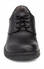 Men's Walker Lace-Up in Black Smooth Leather