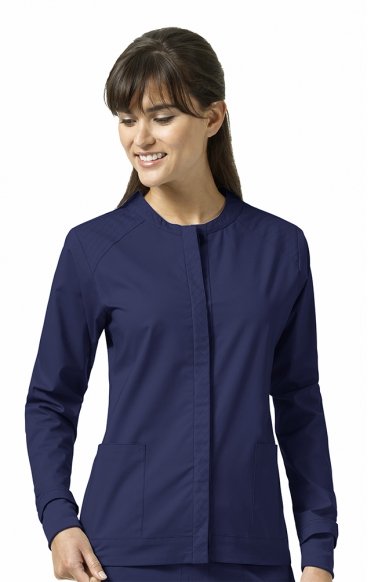*FINAL SALE NAVY V8102 Vera Bradley Signature Ruth Warm-Up Scrub Jacket With Hidden Pockets *FINAL SALE NAVY V8102 Vera Bradley Signature Ruth Warm-Up Scrub Jacket With Hidden Pockets