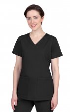 2320 Healing Hands Purple Label Jill Curved V-Neck Top