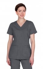 2320 Healing Hands Purple Label Jill Curved V-Neck Top