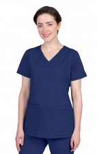 2320 Healing Hands Purple Label Jill Curved V-Neck Top
