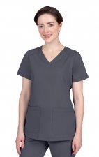 2320 Healing Hands Purple Label Jill Curved V-Neck Top