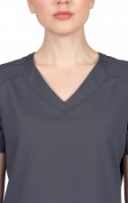 2320 Healing Hands Purple Label Jill Curved V-Neck Top