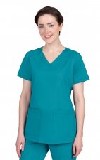 2320 Healing Hands Purple Label Jill Curved V-Neck Top