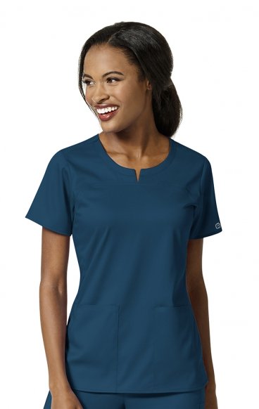 6419 PRO Women's 4 Pocket Notch Neck Top by WINK 6419 PRO Women's 4 Pocket Notch Neck Top by WINK