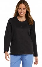 7701 Matrix Round Neck Snap Jacket - Maevn