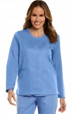 7701 Matrix Round Neck Snap Jacket - Maevn