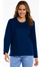 7701 Matrix Round Neck Snap Jacket - Maevn