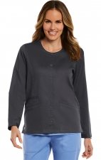 7701 Matrix Round Neck Snap Jacket - Maevn