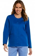 7701 Matrix Round Neck Snap Jacket - Maevn