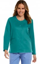 7701 Matrix Round Neck Snap Jacket - Maevn