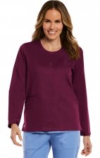7701 Matrix Round Neck Snap Jacket - Maevn