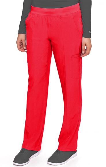 *FINAL SALE RED 8744 Med Couture Energy Stretch YOGA TWO CARGO POCKET PANT - Regular: (31”)