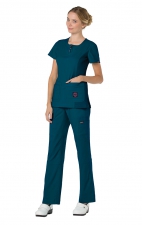 317 Koi Lite™ Scrubs Serenity Double Zipper Top