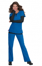 317 Koi Lite™ Scrubs Serenity Double Zipper Top