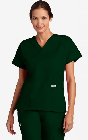 *FINAL SALE XL 308T V-Neck Three Pocket Dolman Sleeve MOBB Scrub Top