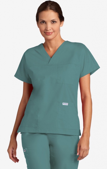 *FINAL SALE L 308T V-Neck Three Pocket Dolman Sleeve MOBB Scrub Top