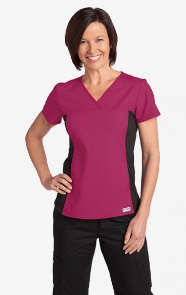 *FINAL SALE S 324T Flexi V-Neck Scrub Top by MOBB *FINAL SALE S 324T Flexi V-Neck Scrub Top by MOBB