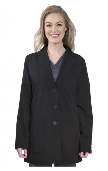 *FINAL SALE BLACK 5053 Healing Hands Purple Label Faith 31 Inch Notched Collar Lab Coats